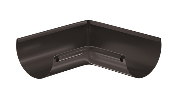 Водосток Aquasistem, система 125x90 - Угол желоба, внутренний 90° RR 32 Тёмно-Коричневый купить в Волгодонске