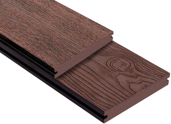 Террасная доска ДПК Outdoor 3D полнотелая STORM/OCEAN BROWN коричневая микс купить в Волгодонске