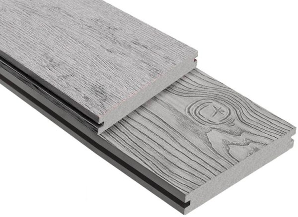 Террасная доска ДПК Outdoor 3D полнотелая STORM/OCEAN GREY серая микс купить в Волгодонске