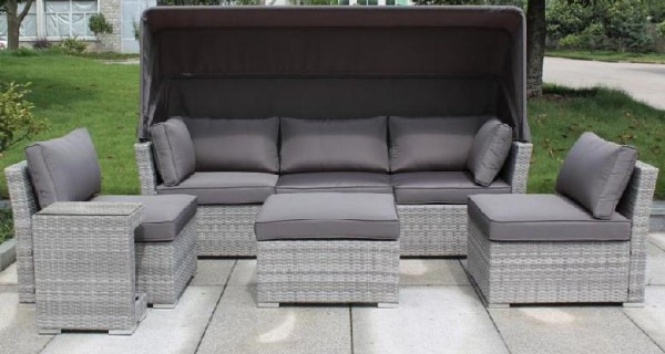 Диван-Трансформер AFINA плетеный из иск. ротанга AFM-320G Grey купить в Волгодонске