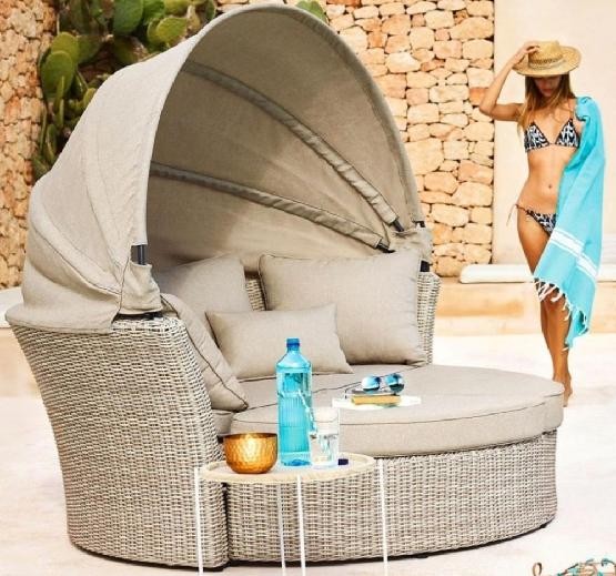 Диван-Трансформер AFINA плетеный из иск. ротанга AFM-325 Beige купить в Волгодонске