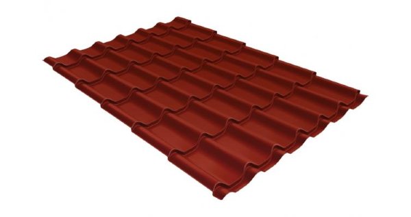 Металлочерепица классик 0,5 Satin RAL 3009 оксидно-красный купить в Волгодонске