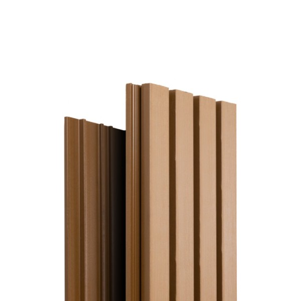 Фасадная доска Ecodecking Техно реечная 200х26х3000 Бронза купить в Волгодонске Фасадная доска Ecodecking Техно реечная 200х26х3000 Бронза купить в Волгодонске