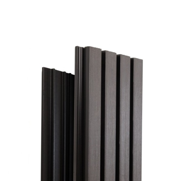 Фасадная доска Ecodecking Техно реечная 200х26х3000 Графит купить в Волгодонске Фасадная доска Ecodecking Техно реечная 200х26х3000 Графит купить в Волгодонске