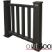 Ограждение из ДПК Outdoor Классик 3D STORM чёрный купить в Волгодонске