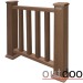 Ограждение из ДПК Outdoor Классик 3D STORM коричневый микс купить в Волгодонске