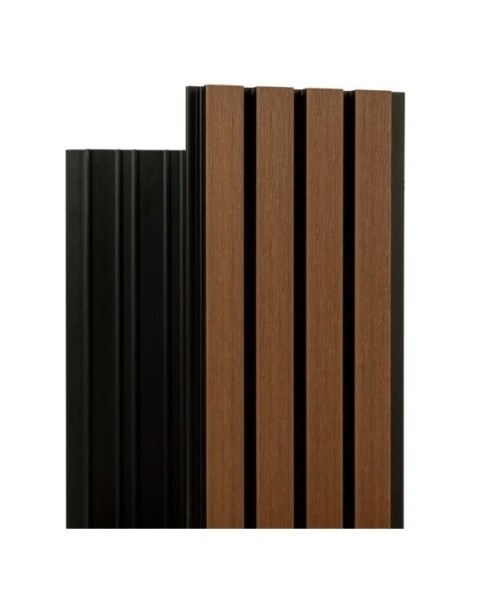 Фасадная реечная панель Ecodecking Скай коэкструзия 200х20х3000 Тик купить в Волгодонске Фасадная реечная панель Ecodecking Скай коэкструзия 200х20х3000 Тик купить в Волгодонске