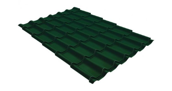 Металлочерепица классик 0,5 Satin RAL 6005 зеленый мох купить в Волгодонске