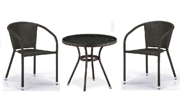 Комплект плетеной мебели AFINA из иск. ротанга Асоль-7 T282ANT/Y137C-W53 Brown 2Pcs купить в Волгодонске