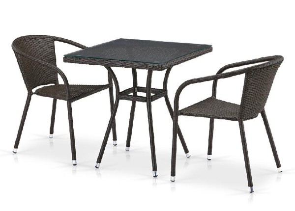 Комплект плетеной мебели AFINA из иск. ротанга T282BNT/Y137C-W53 Brown 2Pcs купить в Волгодонске
