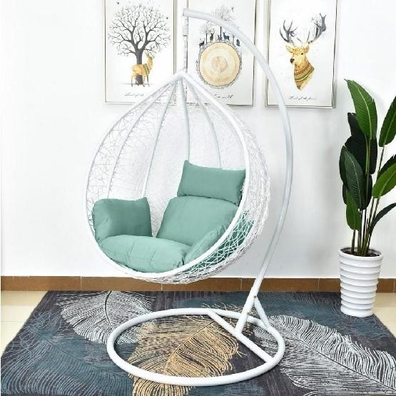 Кресло Подвесное из искусственного ротанга AFM-168A-L White/Green купить в Волгодонске