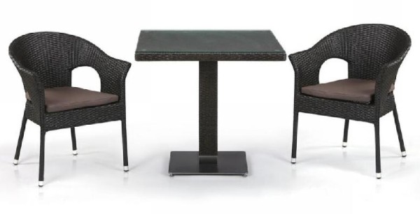 Комплект плетеной мебели AFINA из иск. ротанга T605SWT/Y79A-W53 Brown 2Pcs купить в Волгодонске