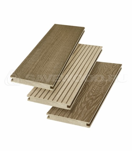 Террасная доска SW Fraxinus (R) полнотелая «SaveWood» Тик купить в Волгодонске