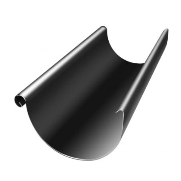 Водосток Grand Line 125x90 – Желоб 3м RAL 9005 купить в Волгодонске