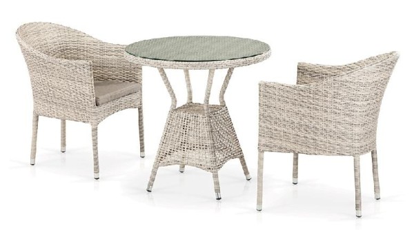 Комплект плетеной мебели AFINA из иск. ротанга T705ANT/Y350-W85 Latte 2Pcs купить в Волгодонске