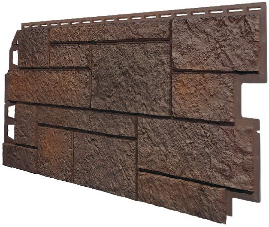 Фасадная панель VOX Sandstone (Сандстоун) темно коричневый купить в Волгодонске