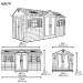 Сарай пластиковый LifeTime 15x8 DD купить в Волгодонске