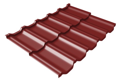 Металлочерепица модульная Квинта Uno Grand Line c 3D резом 0,5 Satin RAL 3011 коричнево-красный купить в Волгодонске