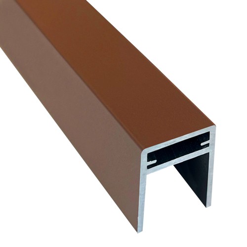 П-профиль Алюминиевый EasyDecking 35x25 Коричневый купить в Волгодонске
