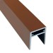 П-профиль Алюминиевый EasyDecking 35x25 Коричневый купить в Волгодонске