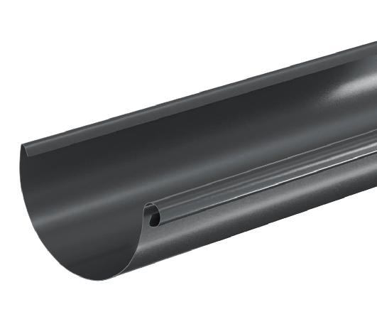 Водосток Aquasistem, система 150/100 - Водосточный желоб 3.00м RAL 7024 Тёмно-серый купить в Волгодонске