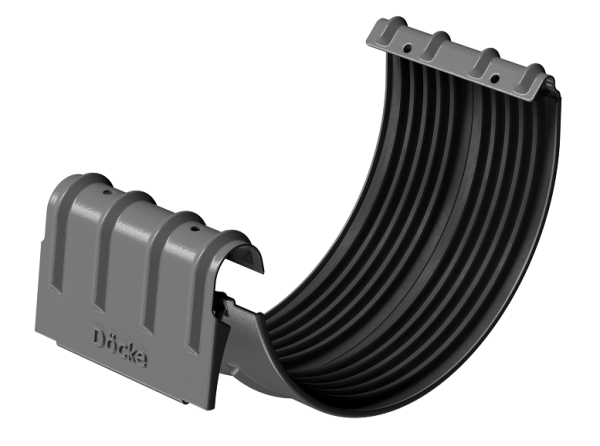Соединитель желобов D125 Döcke STAL PREMIUM Графит, (RAL 7024) купить в Волгодонске