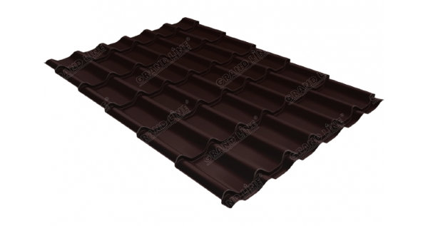 Металлочерепица классик GL 0,5 Quarzit RAL 8017 шоколад Metallic купить в Волгодонске