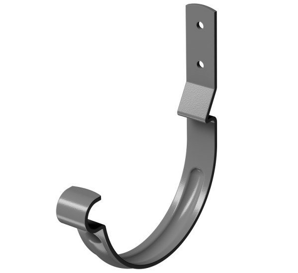 Карнизный крюк короткий (гнутый) D125 Döcke STAL PREMIUM Графит, (RAL 7024) купить в Волгодонске