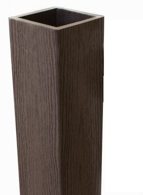 Столб опорный Woodvex Co-Extrusion Венге купить в Волгодонске Столб опорный Woodvex Co-Extrusion Венге купить в Волгодонске