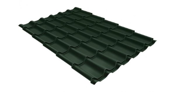 Металлочерепица классик 0,5 Satin RR 11 темно-зеленый купить в Волгодонске
